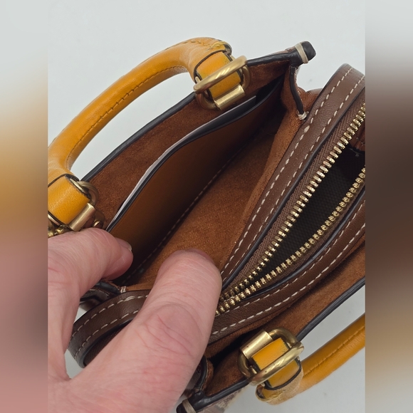 Coach 1941 Rogue Satchel 12 In Signature Jacquard , GUC - Picture 9 of 16